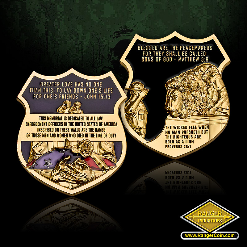 RA4338 – NLEM Memorial Shield Coin