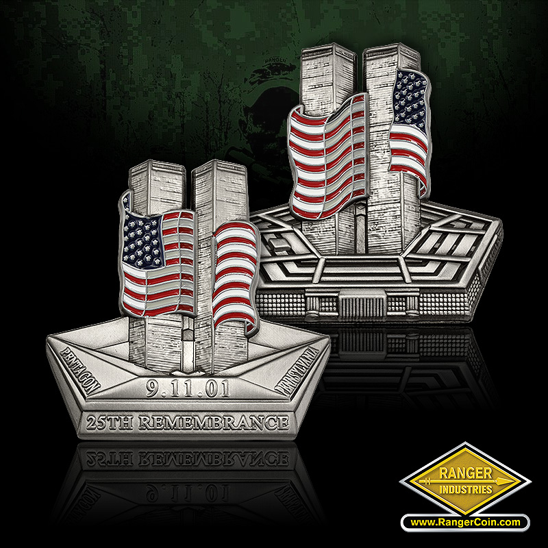 RB2159 September 11th 25th Remembrance Coin - September 11th 25th Remembrance Coin